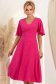 Rochie din viscoza si in fuchsia midi in clini- StarShinerS 3 - StarShinerS.ro