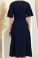 Rochie din viscoza si in bleumarin midi in clini- StarShinerS 6 - StarShinerS.ro