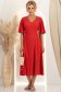 Rochie din viscoza si in rosie midi in clini- StarShinerS 3 - StarShinerS.ro
