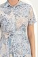 Rochie din viscoza imprimata abstract lunga cu croi larg si buzunare- StarShinerS 2 - StarShinerS.ro