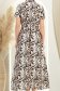 Rochie din viscoza mocha imprimata lunga cu croi larg si buzunare- StarShinerS 4 - StarShinerS.ro