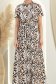 Rochie din viscoza mocha imprimata lunga cu croi larg si buzunare- StarShinerS 3 - StarShinerS.ro
