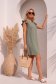 Rochie din viscoza si in kaki scurta cu croi larg - StarShinerS 2 - StarShinerS.ro