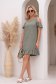 Rochie din viscoza si in kaki scurta cu croi larg si umeri decupati - StarShinerS 2 - StarShinerS.ro