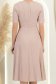 Rochie din viscoza si in mocha midi in clos cu buzunare laterale - StarShinerS 5 - StarShinerS.ro