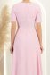 Rochie din viscoza si in roz deschis midi in clos cu buzunare laterale - StarShinerS 5 - StarShinerS.ro