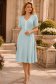 Rochie din viscoza si in mint midi in clos cu buzunare laterale - StarShinerS 1 - StarShinerS.ro