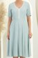 Rochie din viscoza si in mint midi in clos cu buzunare laterale - StarShinerS 4 - StarShinerS.ro