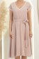 Rochie din viscoza si in mocha midi clos cu elastic in talie - StarShinerS 3 - StarShinerS.ro