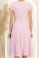 Rochie din viscoza si in roz deschis midi clos cu elastic in talie - StarShinerS 5 - StarShinerS.ro