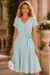 Rochie din viscoza si in mint midi clos cu elastic in talie - StarShinerS 3 - StarShinerS.ro