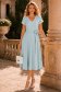 Rochie din viscoza si in mint midi clos cu elastic in talie - StarShinerS 2 - StarShinerS.ro