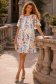 Rochie din voal imprimata scurta cu un croi larg - StarShinerS 1 - StarShinerS.ro