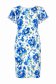 Rochie albastra scurta cu un croi drept si maneci tip fluture - StarShinerS 4 - StarShinerS.ro