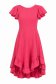 Rochie din viscoza roz asimetrica in clos - StarShinerS 4 - StarShinerS.ro