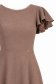 Rochie din viscoza mocha asimetrica in clos - StarShinerS 5 - StarShinerS.ro