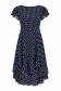 Rochie din viscoza si in bleumarin asimetrica in clos- StarShinerS 4 - StarShinerS.ro