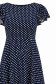 Rochie din viscoza si in bleumarin asimetrica in clos- StarShinerS 5 - StarShinerS.ro