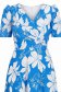 Rochie din material subtire albastra midi in clos imprimata floral- StarShinerS 5 - StarShinerS.ro