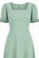 Rochie din viscoza mint midi in clos cu volanase la maneca - StarShinerS 5 - StarShinerS.ro