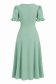 Rochie din viscoza mint midi in clos cu volanase la maneca - StarShinerS 6 - StarShinerS.ro