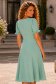 Rochie din viscoza mint midi in clos cu volanase la maneca - StarShinerS 3 - StarShinerS.ro