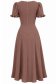 Rochie din viscoza mocha midi in clos cu volanase la maneca - StarShinerS 6 - StarShinerS.ro