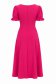 Rochie din viscoza fuchsia midi in clos cu volanase la maneca - StarShinerS 6 - StarShinerS.ro