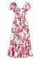 Rochie din viscoza asimetrica midi in clos imprimata floral - StarShinerS 6 - StarShinerS.ro