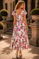 Rochie din viscoza asimetrica midi in clos imprimata floral - StarShinerS 3 - StarShinerS.ro