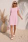 Rochie din viscoza si in roz deschis scurta cu croi larg - StarShinerS 1 - StarShinerS.ro