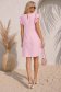 Rochie din viscoza si in roz deschis scurta cu croi larg - StarShinerS 2 - StarShinerS.ro