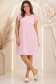 Rochie din viscoza si in roz deschis scurta cu croi larg - StarShinerS 2 - StarShinerS.ro