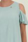 Rochie din viscoza si in mint scurta cu croi larg si umeri decupati - StarShinerS 5 - StarShinerS.ro