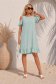 Rochie din viscoza si in mint scurta cu croi larg si umeri decupati - StarShinerS 1 - StarShinerS.ro