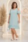 Rochie din viscoza si in mint scurta cu croi larg si umeri decupati - StarShinerS 2 - StarShinerS.ro
