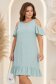 Rochie din viscoza si in mint scurta cu croi larg si umeri decupati - StarShinerS 1 - StarShinerS.ro
