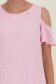 Rochie din viscoza si in roz deschis scurta cu croi larg si umeri decupati - StarShinerS 5 - StarShinerS.ro