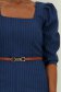 Rochie bleumarin midi tip creion cu dungi si accesoriu tip curea - StarShinerS 4 - StarShinerS.ro