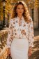Bluza din viscoza imprimata floral cu un croi larg si volanase la maneca 1 - StarShinerS.ro