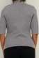 Bluza dama din tricot fin gri cu un croi larg , guler inalt si nasturi decorativi 5 - StarShinerS.ro