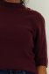Bluza dama din tricot fin visinie cu un croi larg , guler inalt si nasturi decorativi 3 - StarShinerS.ro