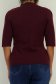 Bluza dama din tricot fin visinie cu un croi larg , guler inalt si nasturi decorativi 5 - StarShinerS.ro