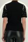 Bluza dama din tricot fin neagra cu un croi larg accesorizata cu perle si pietre strass 4 - StarShinerS.ro