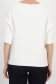 Bluza dama din tricot fin alba cu un croi larg si accesoriu cu pietre strass 5 - StarShinerS.ro