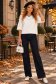 Bluza dama din tricot fin alba cu un croi larg si accesoriu cu pietre strass 2 - StarShinerS.ro