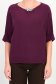 Bluza dama din tricot fin visinie cu un croi larg si accesoriu cu pietre strass 4 - StarShinerS.ro