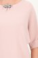 Bluza dama din tricot fin roz pudra cu un croi larg si accesoriu cu pietre strass 3 - StarShinerS.ro