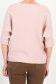Bluza dama din tricot fin roz pudra cu un croi larg si accesoriu cu pietre strass 5 - StarShinerS.ro