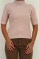 Bluza dama din tricot fin roz pudra cu un croi larg accesorizata cu pietre strass 4 - StarShinerS.ro